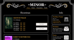 Desktop Screenshot of minortheatre.com